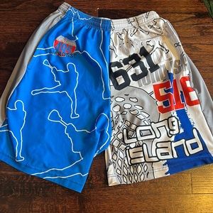 Rare Vintage Long Island Lacrosse Shorts EUC XL lax Unlimited 🥍 🏝️